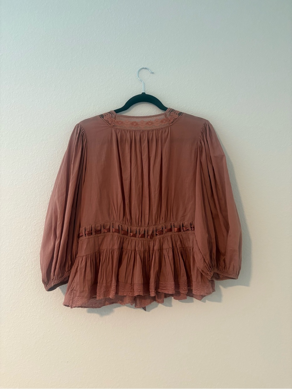 Free People Rosewood Peasant Tunic Blouse - Picture 9 of 9